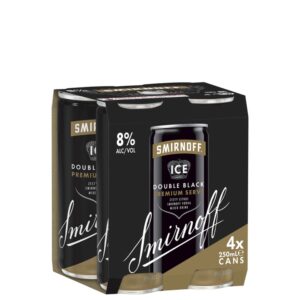 Smirnoff Ice Double Black Premium Serve Can 250ml x 4