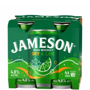 Jameson Dry & Lime Can 330ml  x 4