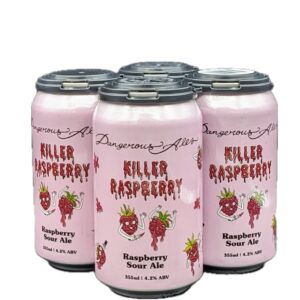 Dangerous Ales Killer Raspberry Sour Ale Can 355ml x 4