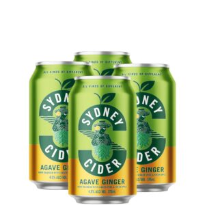 Sydney Cider Agave Ginger Cider Can 375ml x 4